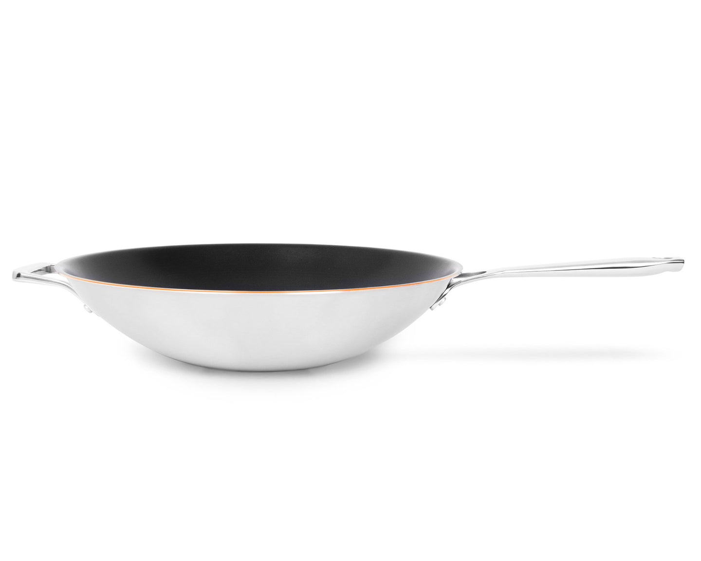 El wok con núcleo de cobre